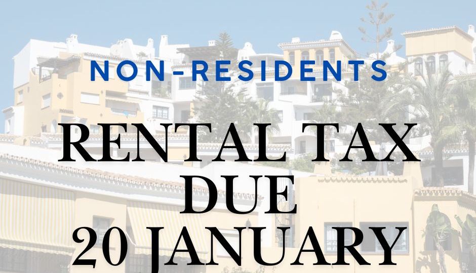 Rental tax due 20 Jan