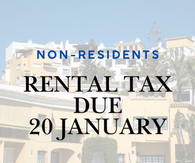 Rental tax due 20 Jan